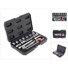 Présentation coffret magnusson 9 clés mixtes rapides réf 261383. Yato Yt 38561 Jeu De Douilles En Coffret 22 Pieces Avec Cliquet 3 8