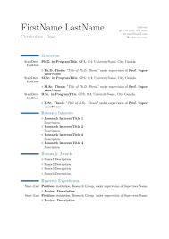 In the united states, the curriculum vitae is used almost exclusively when one is pursuing an academic job. Gallery Templates Examples And Articles Written In Latex Overleaf Online Latex Editor
