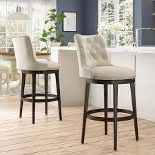 Darby Home Co Daniel Bar Counter Swivel Stool Wayfair Comfortable Bar Stools Upholstered Bar Stools Bar Stools Kitchen Island