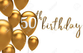 Über 80% neue produkte zum festpreis. Gold Happy 50th Birthday Balloon Greeting Background 3d Rendering Stock Photo Picture And Royalty Free Image Image 106089460