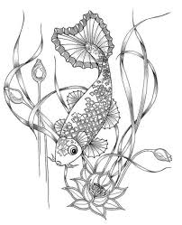 Keep your kids busy doing something fun and creative by printing out free coloring pages. Koi Carp Fish Coloring Pages Coloring Pages
