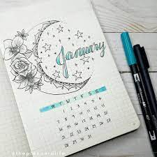 Moon Themed Cover Page Bullet Journal Inspiration Bullet Journal Writing Bullet Journal Ideas Pages