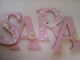 Alphabet Wooden Letters For Nursery In Pink And White Spelling Out Your Child 39 S Name Letters Sta Wooden Letters For Nursery Wooden Letters Nursery Letters
