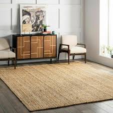 This riverton handwoven striped area rug from threshold™ designed with studio mcgee makes it easy for you to anchor any living space in your home with its easy and streamlined style. Nuloom Jute Rug 9x12 Ft Beige For Sale Online Ebay