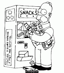 When leaves are falling, just pick your crayons and add some colors to the most colorful season in a whole year. Homer Simpson Coloring Pages Coloring Home