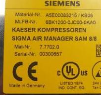 Kaeser Siemens Sigma Air Manager Sam 8/8 A5E00083215/KS06 |  6BK1200-0JC00-0AA0