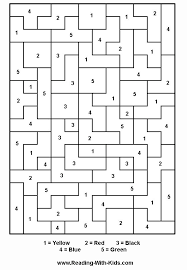 Color By Number Coloring Pages Coloring Pages Color By Numbers Visual Perceptual Activities