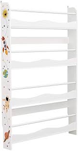 Space saving kids bed with book shelve. Songmics Kids Wall Mounted Bookshelf Bookcase And Wall Organiser Storage Shelf For Children S Room Playroom School Space Saving White Gkr050w01 Amazon Co Uk Home Kitchen