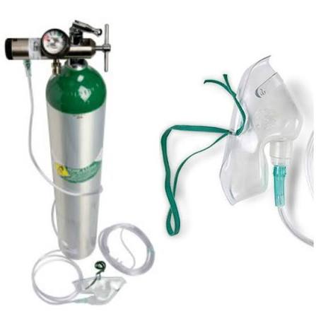 Mask, tubing and regulator supplied with every cylinder