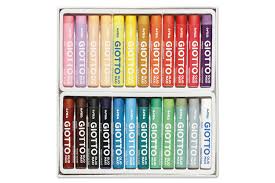 « ce sont de merveilleux outils de peinture et de dessin ». Pastels A L Huile Giotto Pastels Et Fusains 10 Doigts