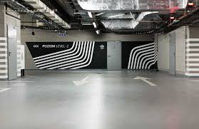 Axis Skanska On Behance Wayfinding Design Garage Design Entry Design