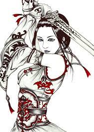 Japanese geisha tattoos are liked by both men and women around the world. Female Samurai Warriors Warriors Women Warrior Girl Ninjas Style Samurai Girls Geisha Girl Female Samurai Tattoo Female Samurai Warrior Girl