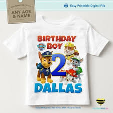Paw Patrol Birthday Boy T Shirt Paw Patrol Iron On Design Birthday Boy Style 2 Paw Patrol Birthday Shirt Boys Paw Patrol Birthday Shirt Paw Patrol