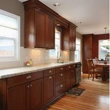 If you want backsplash with cherry cabinets, here are a few options to give you an idea of what the cost may be for various types of backsplash: Best Granite Countertops For Cherry Cabinets Cherry Wood Kitchen Cabinets Mahogany Kitchen New Kitchen Cabinets