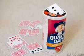 Cook up a pack of spaghetti noodles. Card Slot Drop Busy Toddler
