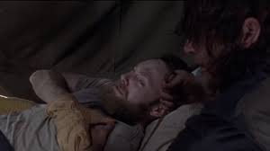 In the bridge, aaron's left arm is amputated after being crushed under a fallen log. The Walking Dead Season 9 Episode 2 Recap The Bridge