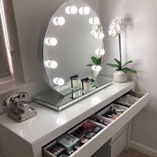 Halle Round Freestanding Hollywood Mirror Diy Vanity Mirror Makeup Mirror With Lights Hollywood Mirror