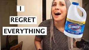 Using bleach to lighten your hair means applying a mixture of bleach powder and hydrogen peroxide (to activate the. I Bleached My Hair At Home And I Regret It Youtube