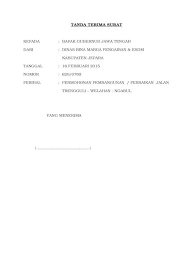 16 makassar pada hari rabu tanggal 06 februari 2013 oleh dan diantara : Tanda Terima Surat Doc Document