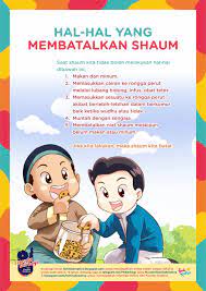 Ada banyak godaan dan tantangan yang akan kalian hadapi dari sahur hingga berbuka. Review Terbaru Poster Hal Hal Yang Dapat Membatalkan Puasa