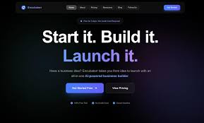 Exemplu de website AI slop cu estetică generică generată rapid