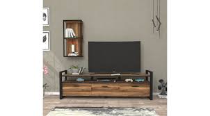 Prado Eyfel Metal Tv Unitesi Ceviz Fiyati Vivense In 2020 Flat Screen Tv Electronic Products