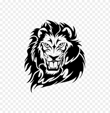Kepala Singa Png Image With Transparent Background Png Free Png Images Lion Tattoo Black And White Lion Lion Art