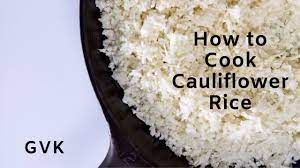 When you're ready to make your rice, you don't need much: How To Cook Cauliflower Rice Puffy Dry Youtube