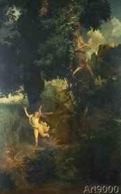 Arnold Bocklin Syrinx Flieht Vor Pan 45 0 X 71 0 Cm Bilder Kunst Kunstdruck