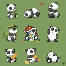 Cartoon Pandas S Izobrazheniyami Risunki Pandy Milye Karakuli