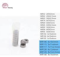 2x6x2.5mm MR62-ZZ Shielded Miniature Ball Bearing MR62-2RS ...
