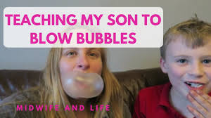 If you want to prevent any accidental blowing in, you can simply ask your kids to blow without their lips actually touching the bottle opening. Teaching My Son How To Blow Bubbles With Bubblegum Youtube