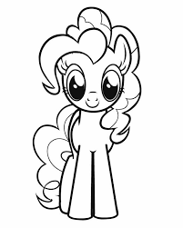 coloriage pinkie pie dessin anime mon petit poney mario bros facile