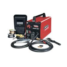 Lincoln Electric 88 Amp Handy Mig Wire Feed Welder With Gun Mig And Flux Cored Wire Hand Shield Gas Regulator And Hose 115v