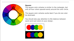 Color Harmonies Interior Design Square Color Scheme The Square Color Scheme Is Similar To The Rectangle B Color Harmony Warm And Cool Colors Color Schemes