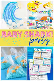 Since baby sharks are always hungry for more (and because a birthday just wouldn't be the same without dessert), order sugar cookies in the shape of fins or the shark family members themselves. Baby Shark Birthday Party Theme Games Food Cakes Decor More