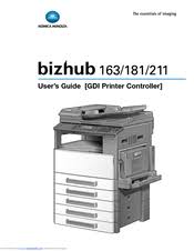 The complete description bizhub 163 the right way of installing bizhub printer driver has been we request you to study our guide to avoid making . Konica Minolta Bizhub 163 Manuals Manualslib
