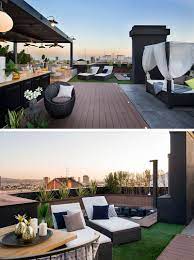 Love the roof and deck. This Apartment In Barcelona Was Completed With A Rooftop Entertaining Space