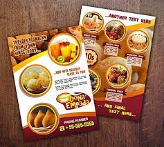 15 Contoh Desain Brosur Makanan Ringan Keren Unik Grafis Media
