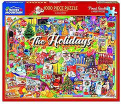 White mountain puzzles toys & games fan shop. Amazon Com White Mountain Puzzles The Holidays 1000 Piece Jigsaw Puzzle Toys Games Holiday Puzzle 1000 Piece Jigsaw Puzzles Jigsaw Puzzles