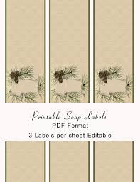 These mockup label designs are vertical and are designed to look simple and elegant. Pine Printable Soap Labels Ashlisoapblog