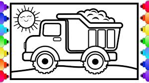 Toy Dump Truck Coloring And Drawing For Kids Dump Truck Coloring Page Drawing For Kids Truck Coloring Pages Coloring Pages For Kids
