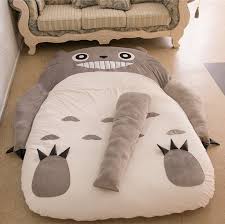 Lazy Bag Baby Folding Sofa Bed Couch Rice Totoro Mattress Double Cute Cartoon Sleeping Bags Saco De Dormir De Pe Mattress Couch Folding Sofa Bed Sofa Couch Bed