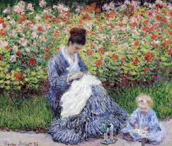 Camille Monet Et Un Enfant Au Jardin C Monet W 382 Monet Art Artist Monet Claude Monet