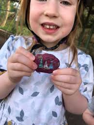 Another boulder found yesterday near Kirton Primary School 🌈 Will be  rehidden next weekend
