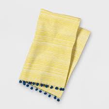 opalhouse yellow stripe blue pom