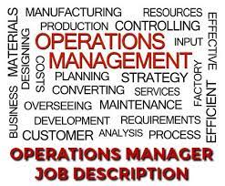 Supervising and guiding staff towards job brief. Operations Manager Job Description