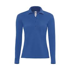 Polo Femme Manches Longues Pw456 Bleu Roi Achat Pas Cher Go Sport