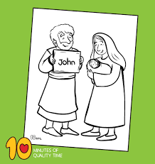 James madison was the 4th president of the united states. The Birth Of John The Baptist Coloring Page 10 Minutes Of Quality Time