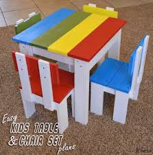 Simple Kid S Table And Chair Set Her Tool Belt Diy Kids Furniture Diy Kids Table Kids Table Chair Set